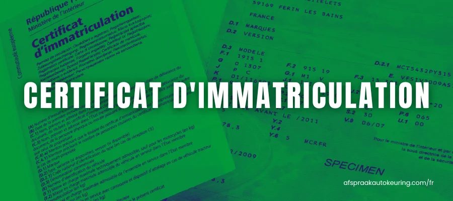 certificat d immatriculation